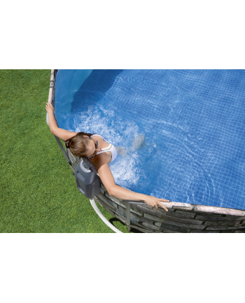Bestway Frame Pool Set Comfort Jet, 610 x 366 x 122cm, swimming pool (brown, with filter pump)