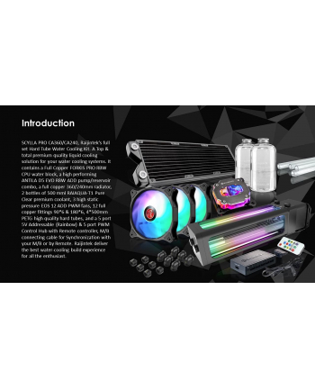 RAIJINTEK SCYLLA PRO CA240 240mm, water cooling (Kolor: CZARNY, DiY kit)