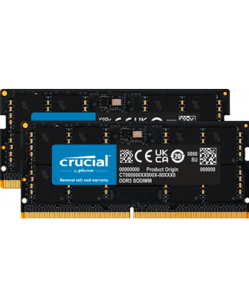 Crucial DDR5 - 16GB - 4800 - CL - 40 - Dual-Kit - SO-DIMM, Kolor: CZARNY