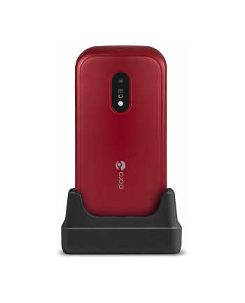 Doro 6040, clamshell phone (red/Kolor: BIAŁY, 2G)