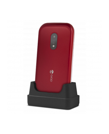 Doro 6040, clamshell phone (red/Kolor: BIAŁY, 2G)