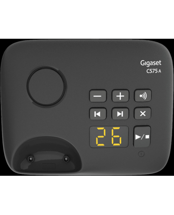Gigaset C575A Duo, analogue telephone (Kolor: CZARNY, answering machine)