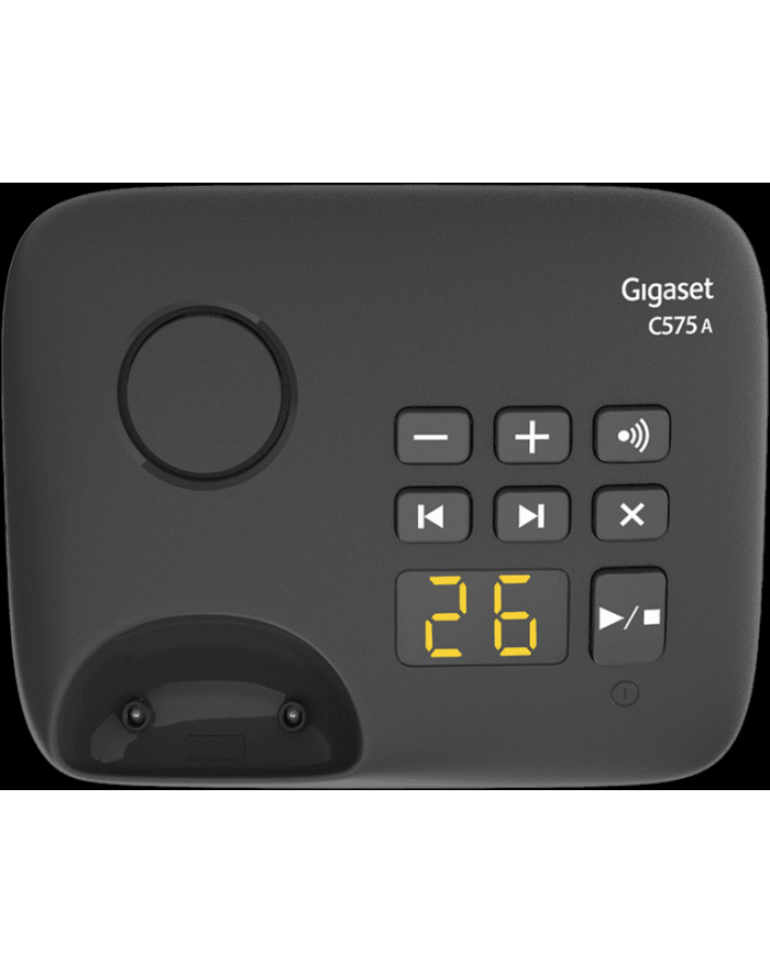 Gigaset C575A Duo, analogue telephone (Kolor: CZARNY, answering machine) główny