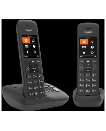 Gigaset C575A Duo, analogue telephone (Kolor: CZARNY, answering machine)