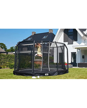 Salta trampoline Premium Ground, fitness device (Kolor: CZARNY, round, 427 cm, incl. safety net)