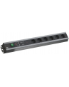 Bachmann 90 craftsman strip, 6-way socket strip (Kolor: CZARNY/grey, 2 meters, overvoltage protection ) - nr 1