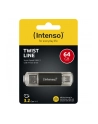 Intenso Twist Line 64 GB, USB stick (anthracite/transparent, USB-A 3.2 Gen 1, USB-C 3.2 Gen 1) - nr 15