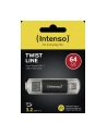 Intenso Twist Line 64 GB, USB stick (anthracite/transparent, USB-A 3.2 Gen 1, USB-C 3.2 Gen 1) - nr 28