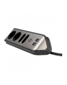 Brennenstuhl estilo corner power strip 4-way (Kolor: CZARNY/stainless steel, 2x USB) - nr 21