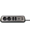 Brennenstuhl estilo corner power strip 4-way (Kolor: CZARNY/stainless steel, 2x USB) - nr 3