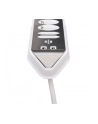 Brennenstuhl estilo corner power strip 4-way (Kolor: BIAŁY/stainless steel, 2x USB) - nr 20