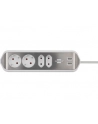Brennenstuhl estilo corner power strip 4-way (Kolor: BIAŁY/stainless steel, 2x USB) - nr 2