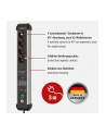 Brennenstuhl Premium protection Line 4-way, power strip (Kolor: CZARNY/silver, 60,000 A surge protection , 3 meters) - nr 15
