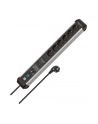 Brennenstuhl Premium Pczerwonyect Line 6-way power strip (Kolor: CZARNY/silver, 60,000 A surge protection , 3 meters) - nr 6