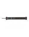Brennenstuhl Premium Pczerwonyect Line 6-way power strip (Kolor: CZARNY/silver, 60,000 A surge protection , 3 meters) - nr 7