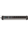 Brennenstuhl Premium Pczerwonyect Line 6-way power strip (Kolor: CZARNY/silver, 60,000 A surge protection , 3 meters) - nr 9