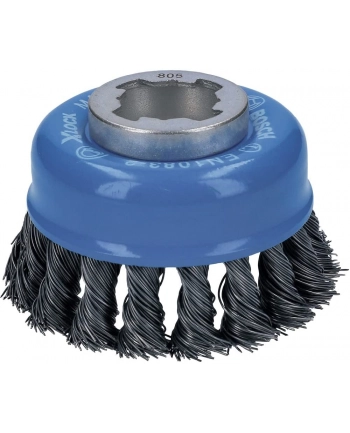 bosch powertools Bosch X-LOCK cup brush Heavy for Metal 75mm, knotted (O 75mm, 0.5mm wire) nr 1