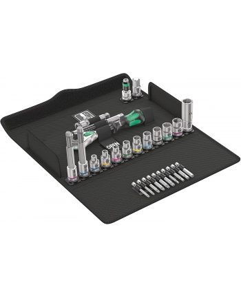 Wera Bicycle Set 7, 3/8, tool set (Kolor: CZARNY/green, 27 pieces, speed ratchet with pivoting head) nr 1