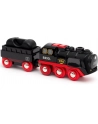 BRIO battery steam locomotive with water tank, toy vehicle (Kolor: CZARNY/red) - nr 1