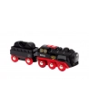 BRIO battery steam locomotive with water tank, toy vehicle (Kolor: CZARNY/red) - nr 2