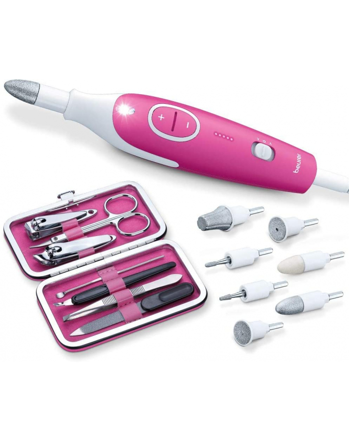 Beurer MP 44 manicure/pedicure set, nail care (pink/Kolor: BIAŁY, incl. nail care set) główny