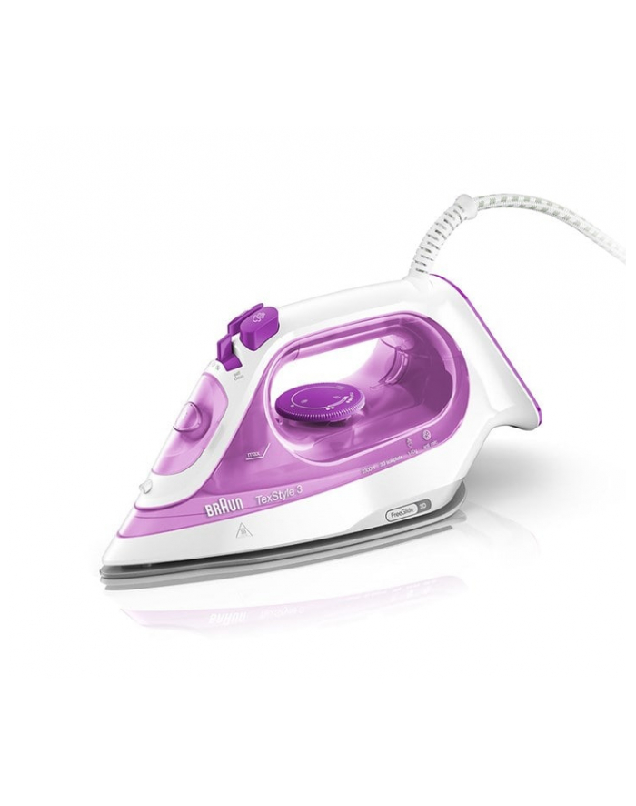 Braun TexStyle 3 SI 3030PU, steam iron (Kolor: BIAŁY/purple) główny