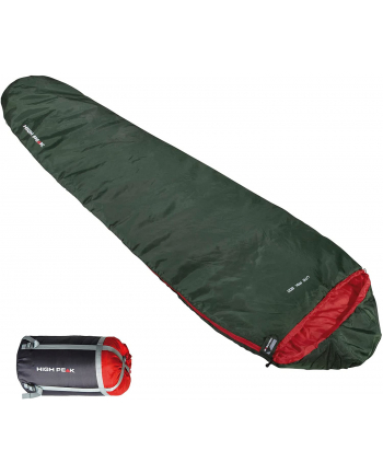 High Peak Lite Pak 800, sleeping bag (green/red)