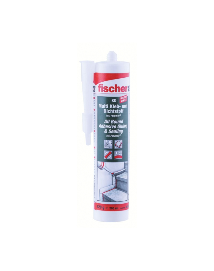 fischer multi adhesive / sealant KD-290, sealant (Kolor: BIAŁY, 290ml) główny
