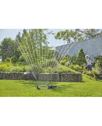 GARD-ENA EcoLine Square Sprinkler (Kolor: CZARNY/turquoise, up to max. 220m?)