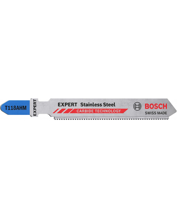 bosch powertools Bosch Expert Carbide Jigsaw Blade T 118 AHM 'Stainless Steel', 3 pieces