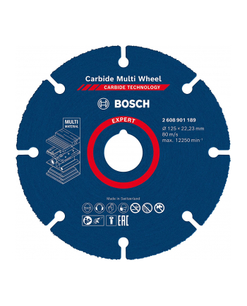 bosch powertools Bosch EXPERT Carbide MultiWheel cutting disc, O 125mm (for angle grinders)