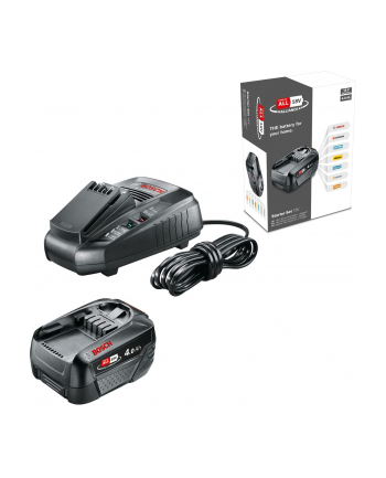 bosch powertools Bosch Power for All Alliance 18V Starter Set (4.0Ah + AL 1830 CV) (Kolor: CZARNY)