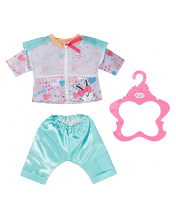 ZAPF Creation BABY born® leisure suit Aqua 43cm, doll accessories (jacket and trousers, including clothes hanger)