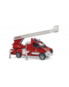 bruder MB Sprinter fire brigade with light ' sound module, model vehicle (red/Kolor: BIAŁY, turntable ladder, pump) - nr 3