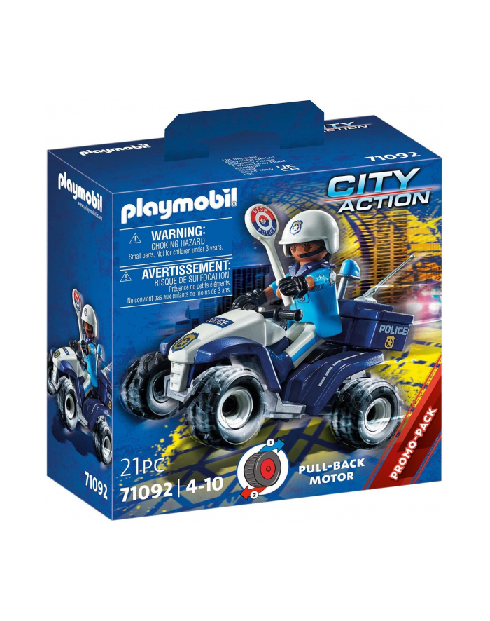 PLAYMOBIL 71092 Police Speed Quad Construction Toy główny