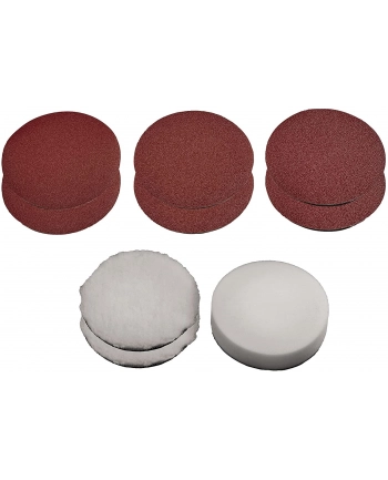 Einhell polishing hood / grinding wheel set, for CC-PO 1100/150 E, grinding / polishing agent (150mm, 9 pieces) nr 1