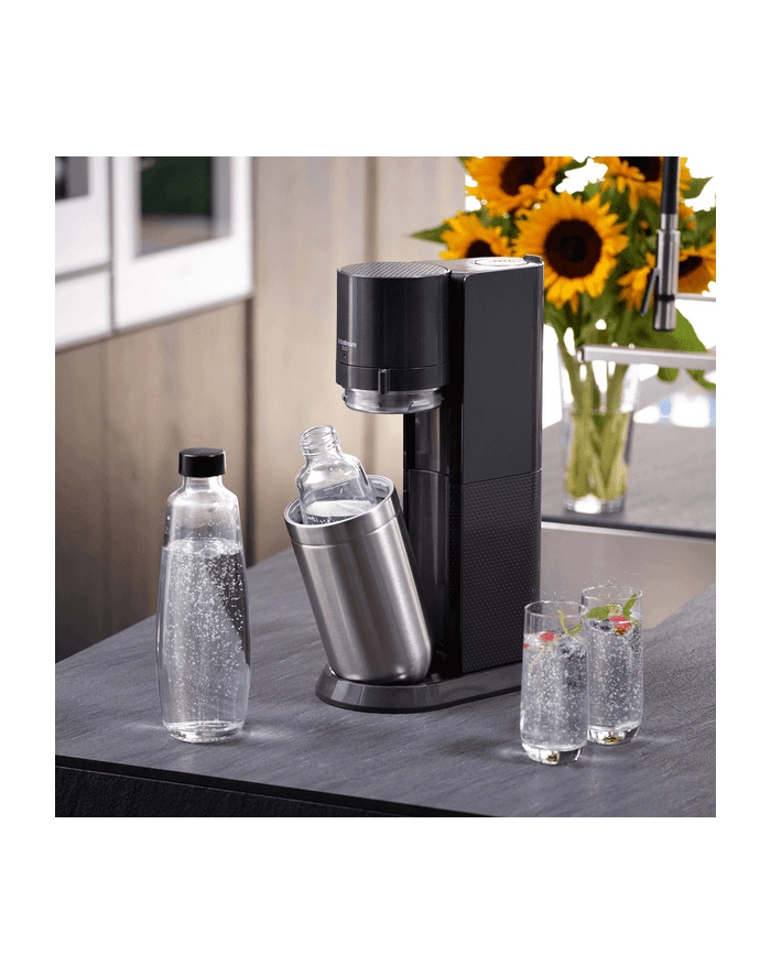 SodaStream Duo Value Pack Titan, Sparkling Water Maker (dark grey/stainless steel, incl. 2 glass bottles, plastic bottle, CO? cylinder) główny