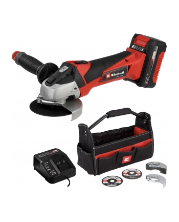 Einhell cordless angle grinder TC-AG 18/115 Li Kit, 18V (red/Kolor: CZARNY, Li-Ion battery 4.0Ah) nr 2