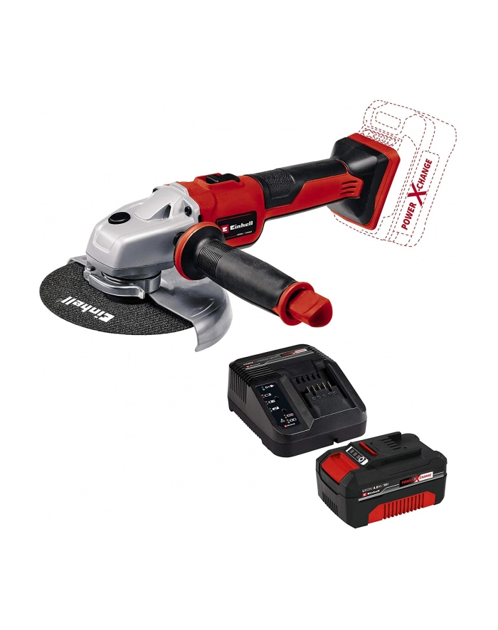 Einhell cordless angle grinder TE-AG 18/150 Li BL - Solo (red/Kolor: CZARNY, without battery and charger) główny