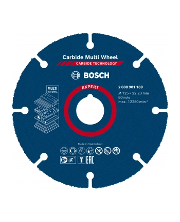 bosch powertools Bosch EXPERT Carbide MultiWheel cutting disc, O 125mm (for angle grinders) nr 1