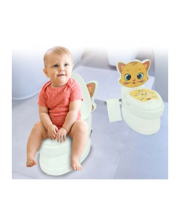 Jamara My Little Toilet Cat, Potty (White/Multicolored)
