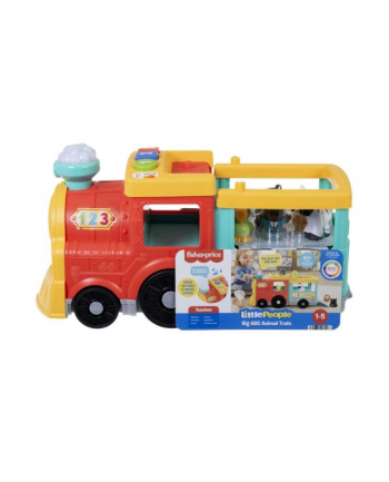 Fisher-Price Little People Edukacyjny pociąg ze zwierzątkami HHH93 MATTEL