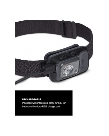 Black Diamond Cosmo headlamp 350-R, led light