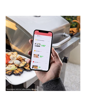TFA Smart Wireless Hyper BBQ, thermometer (Kolor: CZARNY, lid thermometer for barbecue/grill/smoker/smoker/grill trolley)