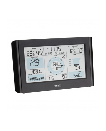 TFA wireless weather station with wind and rain gauge WEATHER PRO (Kolor: CZARNY)