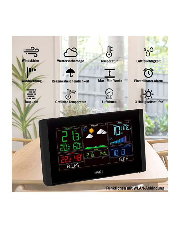 TFA wireless weather station with WiFi VIEW BREEZE (Kolor: CZARNY) główny