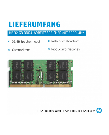 hp inc. HP 32GB DDR4 1x32GB 3200 SODIMM Memory -WW