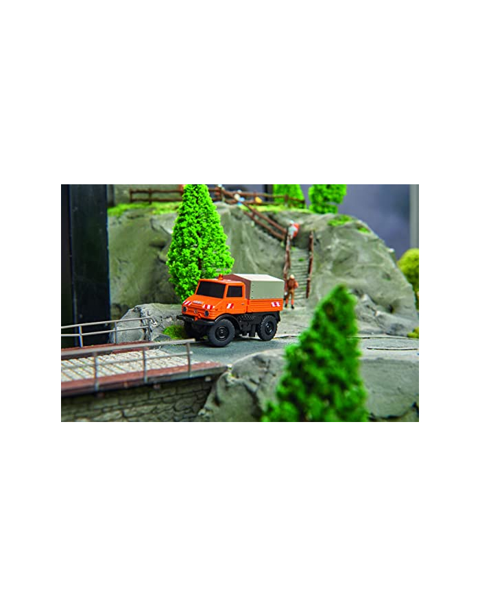 Carson MB Unimog U406 Municipal, toy wehicle and remote controll (orange/grey, 1:87) główny