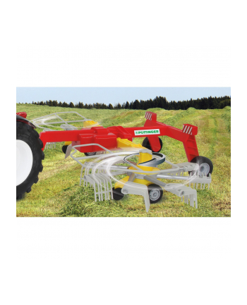 Jamara rake Pöttinger for RC tractor, toy wehicle (red/yellow, 1:16)