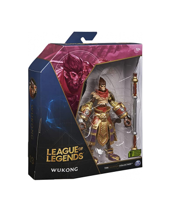 Spinmaster League of Legends Wukong 6-Inch Collectible Toy Figure (Includes Quality Detailing and Magical Staff Accessory, Champion Collection)